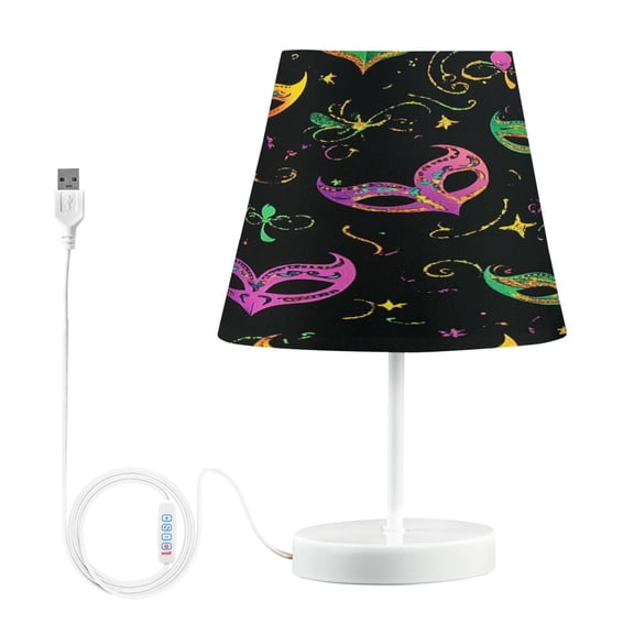 YAZAOO Table Lamp Creative Carnival Masks Pattern Simple Pattern Night Light
