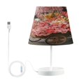 thumbnail image 1 of BZSMCE Table Lamp Creative Cart Filled with Colorful Flowers Simple Pattern Night Light, 1 of 8