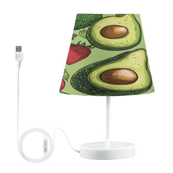 BZSMCE Table Lamp Creative Cartoon Cavocado Printing Simple Pattern Night Light