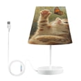 thumbnail image 1 of BZSMCE Table Lamp Creative Cat Play with Butterfly Simple Pattern Night Light, 1 of 8