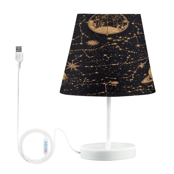 BZSMCE Table Lamp Creative Celestial Dreamscape Pattern Simple Pattern Night Light