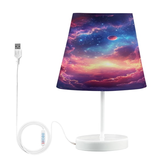 YAZAOO Table Lamp Creative Celestial Embrace Pattern Simple Pattern Night Light
