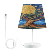 YAZAOO Table Lamp Creative Celestial Garden Pattern Simple Pattern Night Light