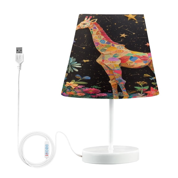 BZSMCE Table Lamp Creative Celestial Giraffe Pattern Simple Pattern Night Light