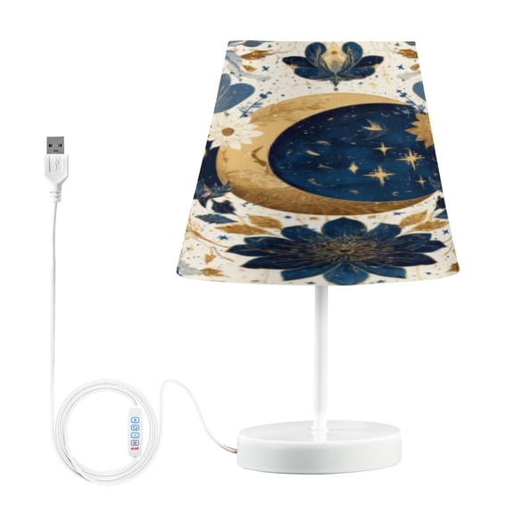 BZSMCE Table Lamp Creative Celestial Petal Spell Pattern Simple Pattern Night Light