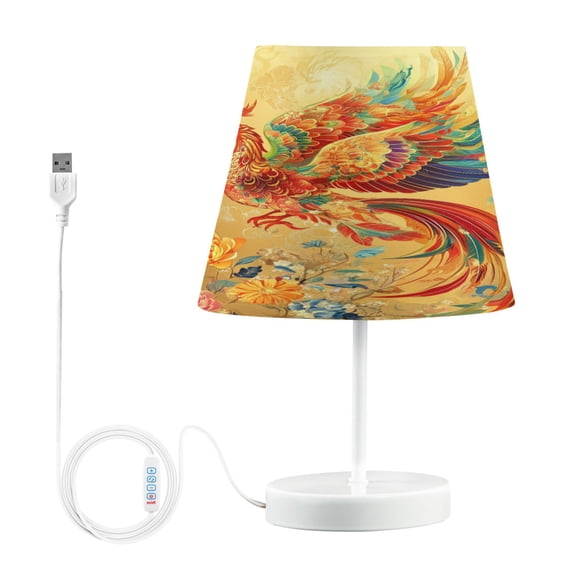 YAZAOO Table Lamp Creative Celestial Phoenix Pattern Simple Pattern Night Light