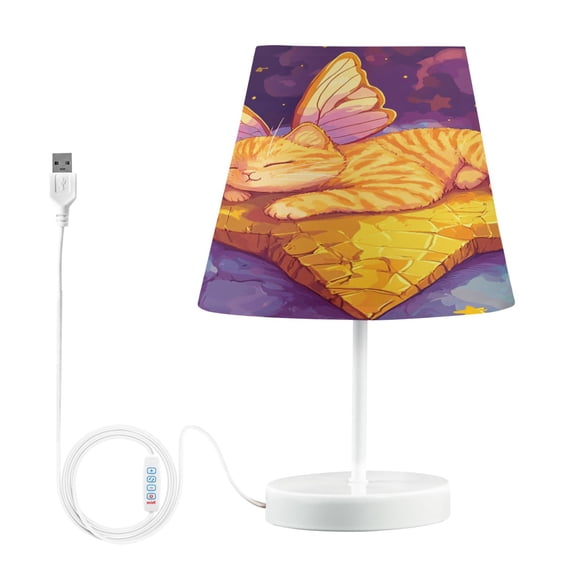 YAZAOO Table Lamp Creative Celestial Whiskers Pattern Simple Pattern Night Light