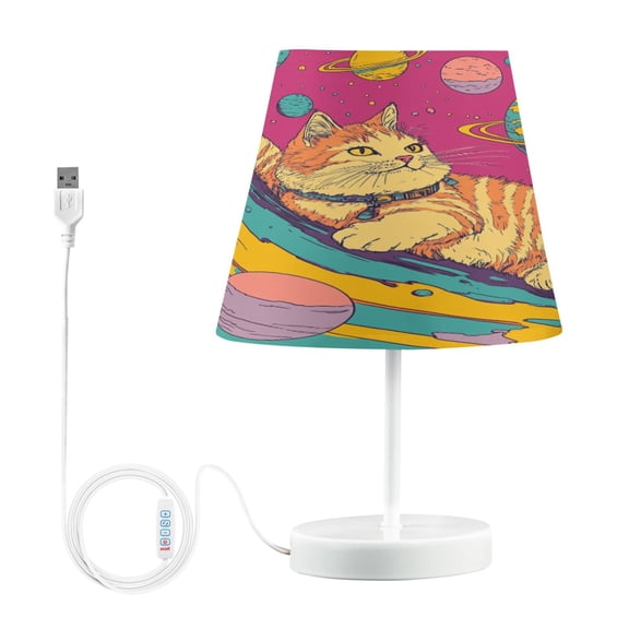 YAZAOO Table Lamp Creative Chilling in The Cosmos Pattern Simple Pattern Night Light