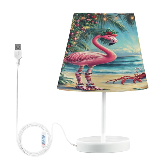 BZSMCE Table Lamp Creative Chrismas Pink Flamingo Simple Pattern Night Light