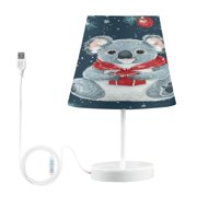 BZSMCE Table Lamp Creative Christmas Koalas Pattern Simple Pattern Night Light