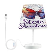 BZSMCE Table Lamp Creative Colorful Butterfly Pattern Simple Pattern Night Light