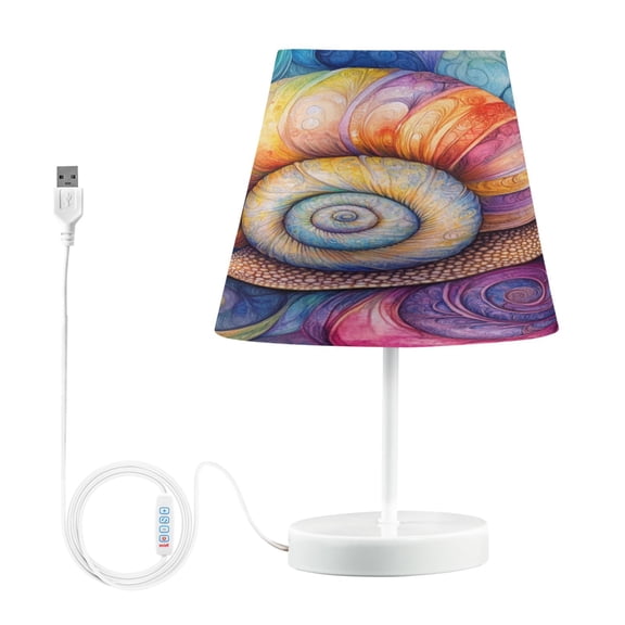 YAZAOO Table Lamp Creative Colorful Spiral Pattern Simple Pattern Night Light