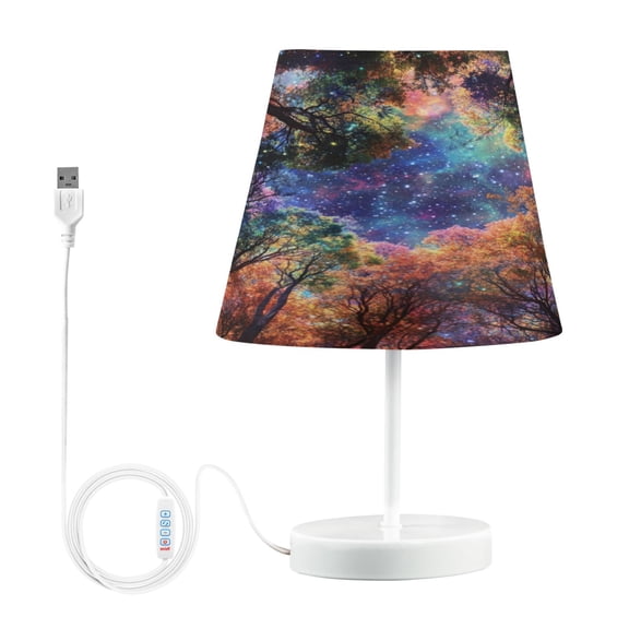 YAZAOO Table Lamp Creative Cosmic Canopy Pattern Simple Pattern Night Light