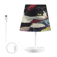 thumbnail image 1 of YAZAOO Table Lamp Creative Cosmic Cat Crew Pattern Simple Pattern Night Light, 1 of 8