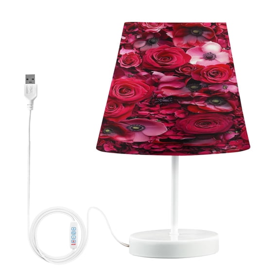 YAZAOO Table Lamp Creative Crimson Cascade Pattern Simple Pattern Night Light