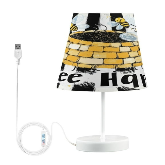 BZSMCE Table Lamp Creative Cute Bee Pattern Simple Pattern Night Light
