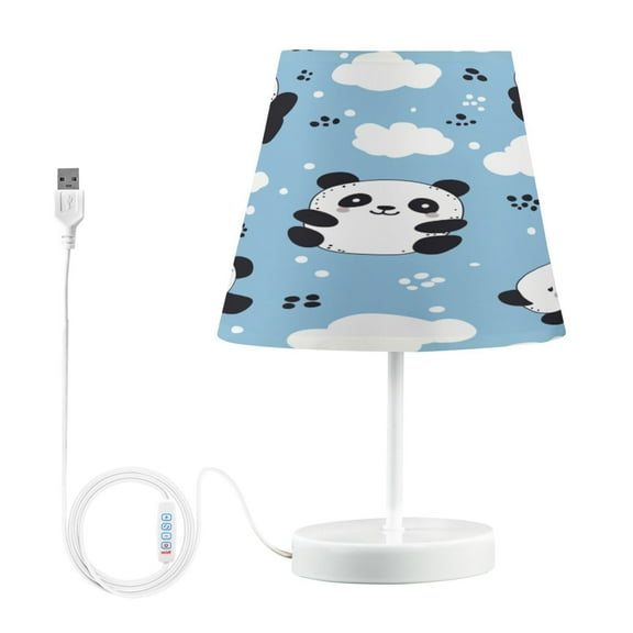 BZSMCE Table Lamp Creative Cute Panda Printing Simple Pattern Night Light