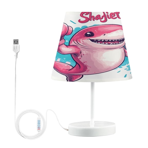 BZSMCE Table Lamp Creative Cute Shark Simple Pattern Night Light