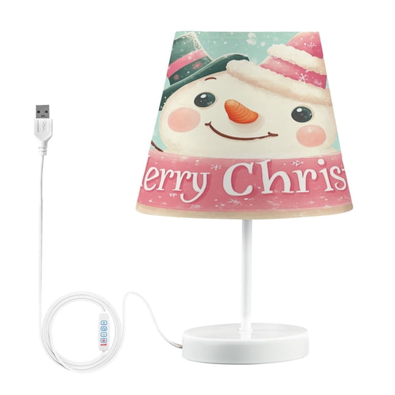 BZSMCE Table Lamp Creative Cute Snowman Simple Pattern Night Light