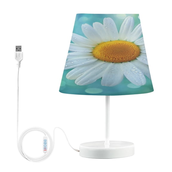 BZSMCE Table Lamp Creative Daisy Delight Pattern Simple Pattern Night Light