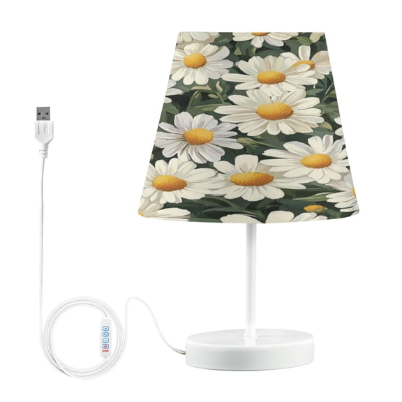 BZSMCE Table Lamp Creative Daisy Delight Pattern Simple Pattern Night Light