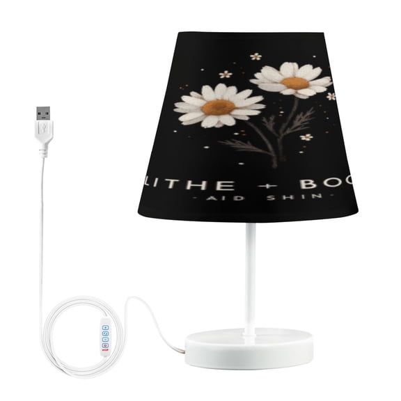 BZSMCE Table Lamp Creative Daisy Delight Pattern Simple Pattern Night Light