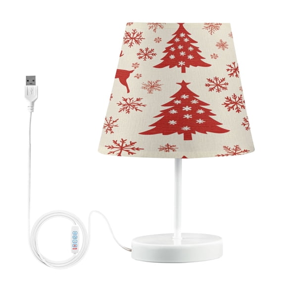 BZSMCE Table Lamp Creative Design Christmas Printing Simple Pattern Night Light