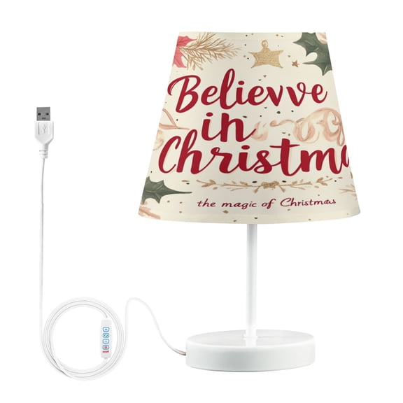 BZSMCE Table Lamp Creative Design Leaf Wreath for Christmas Simple Pattern Night Light