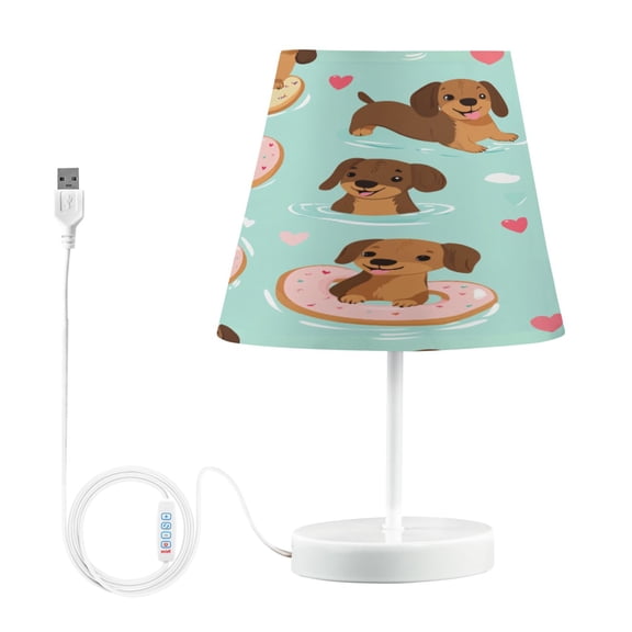 YAZAOO Table Lamp Creative Donut Splash Adventure Pattern Simple Pattern Night Light