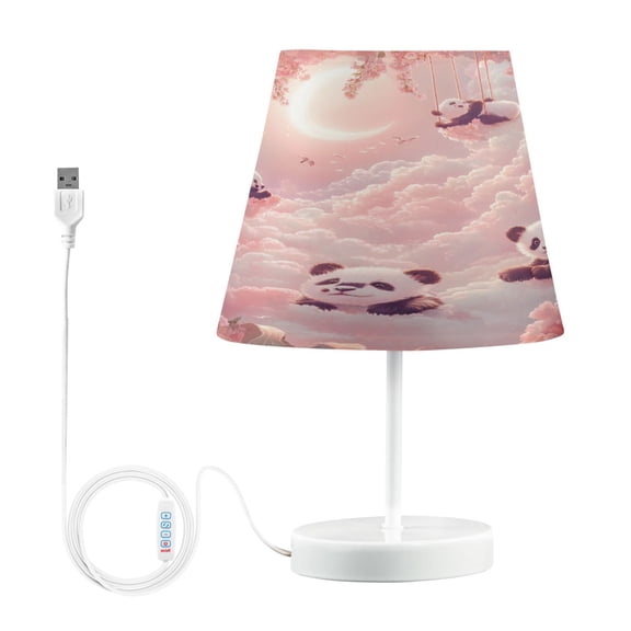 YAZAOO Table Lamp Creative Dreamy Panda Paradise Pattern Simple Pattern Night Light