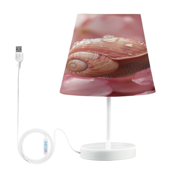 BZSMCE Table Lamp Creative Droplets on A Seashell Pattern Simple Pattern Night Light