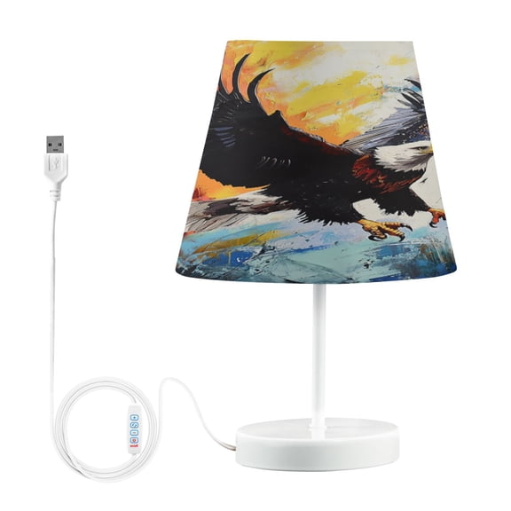YAZAOO Table Lamp Creative Eagles in Flight Pattern Simple Pattern Night Light