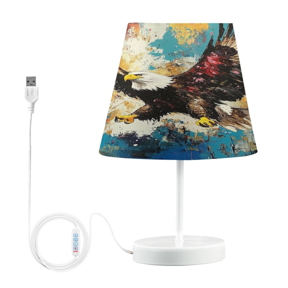 YAZAOO Table Lamp Creative Eagles in Motio Pattern Simple Pattern Night Light