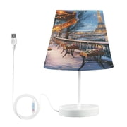 YAZAOO Table Lamp Creative Eiffel Evening Elegance Pattern Simple Pattern Night Light