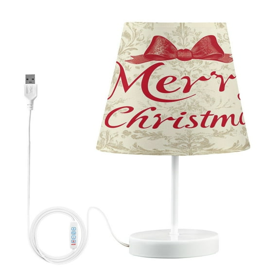 BZSMCE Table Lamp Creative Elegant Design Christmas Bowknot Simple Pattern Night Light
