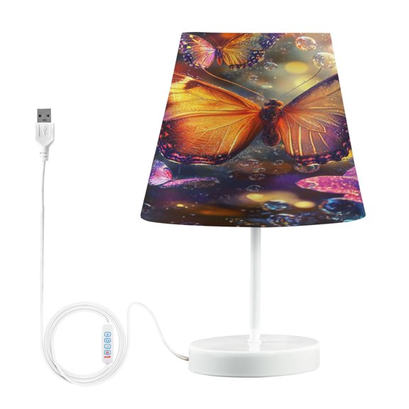 BZSMCE Table Lamp Creative Enchanted Flight Pattern Simple Pattern Night Light