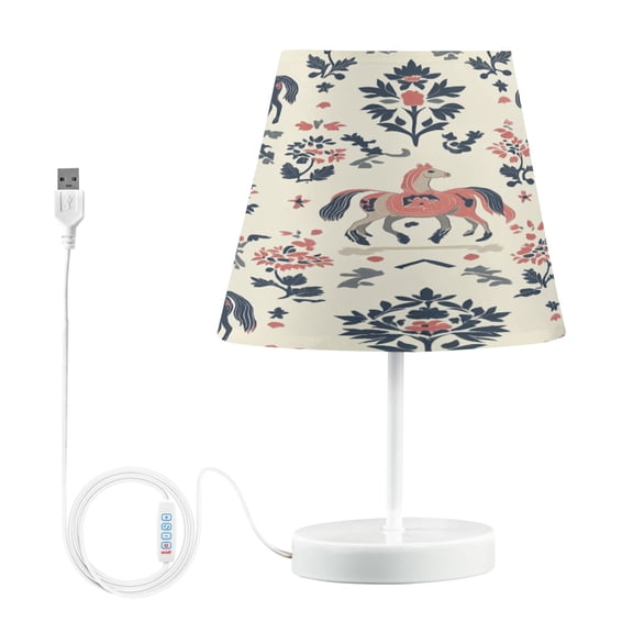 BZSMCE Table Lamp Creative Equine Elegance Pattern Simple Pattern Night Light