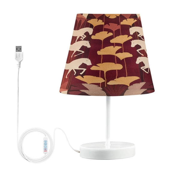 YAZAOO Table Lamp Creative Equine Elegance Pattern Simple Pattern Night Light