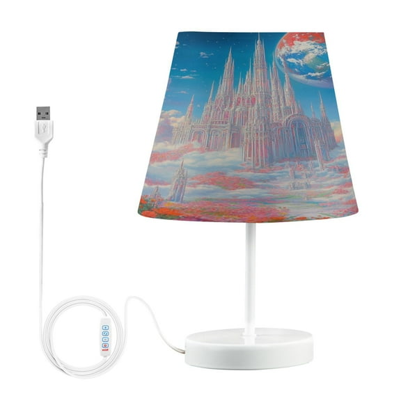 YAZAOO Table Lamp Creative Fantasy Castle Pattern Simple Pattern Night Light