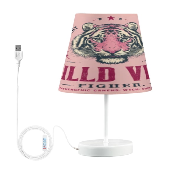 BZSMCE Table Lamp Creative Fierce & Fabulous Pattern Simple Pattern Night Light