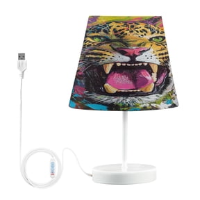 YAZAOO Table Lamp Creative Fierce Feline Roar Pattern Simple Pattern Night Light