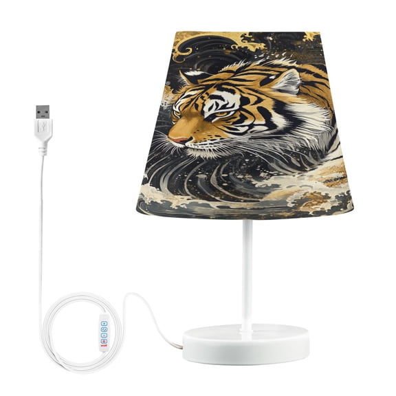 YAZAOO Table Lamp Creative Fierce Waves Pattern Simple Pattern Night Light