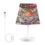 YAZAOO Table Lamp Creative Fiery Elegance Pattern Simple Pattern Night Light