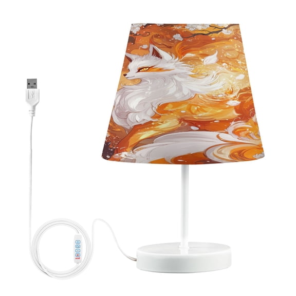 YAZAOO Table Lamp Creative Fiery Whispers Pattern Simple Pattern Night Light
