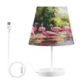 thumbnail image 1 of BZSMCE Table Lamp Creative Flamingos in The Forest Simple Pattern Night Light, 1 of 8