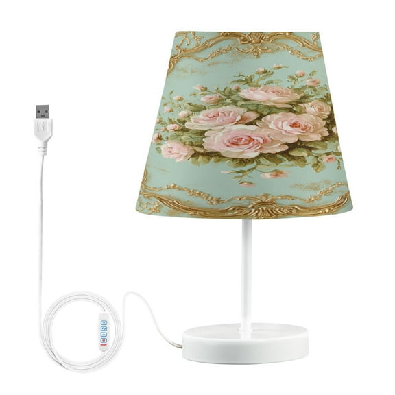 BZSMCE Table Lamp Creative Floral Design Pattern Simple Pattern Night Light