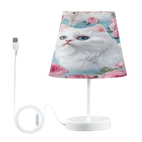YAZAOO Table Lamp Creative Floral Feline Fantasy Pattern Simple Pattern Night Light
