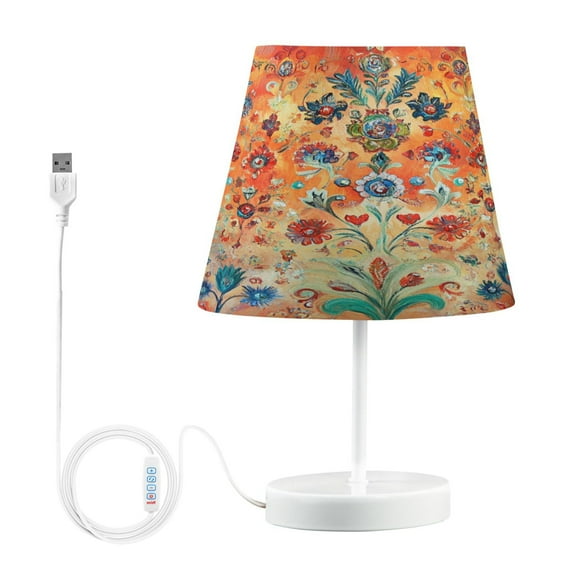 BZSMCE Table Lamp Creative Flowers Seamlee Pattern Simple Pattern Night Light