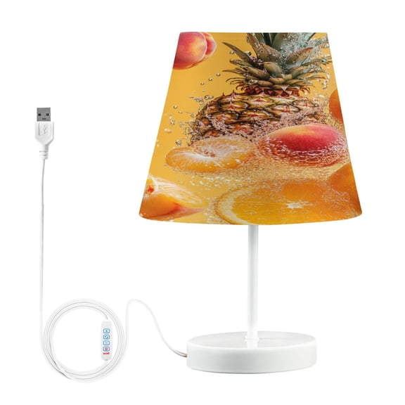 BZSMCE Table Lamp Creative Fruits Splashing in Water Simple Pattern Night Light