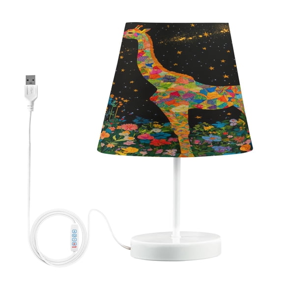 BZSMCE Table Lamp Creative Galactic Giraffe Pattern Simple Pattern Night Light